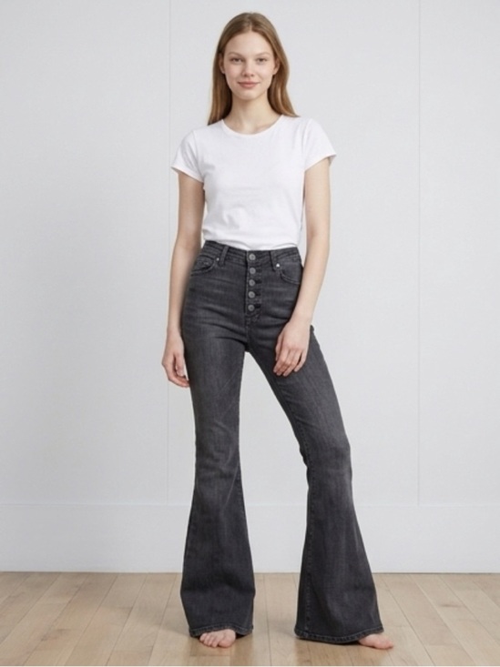 We The Free Denim - Hippie Y2K Grunge Goth Punk Gothcorp  Boho We The Free Flare Jeans 24 Button Fly